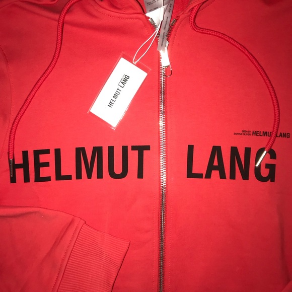 HELMUT LANG RED CAMPAIGN ZIP HOODIE
*SOLD OUT* S/M - Picture 3 of 6